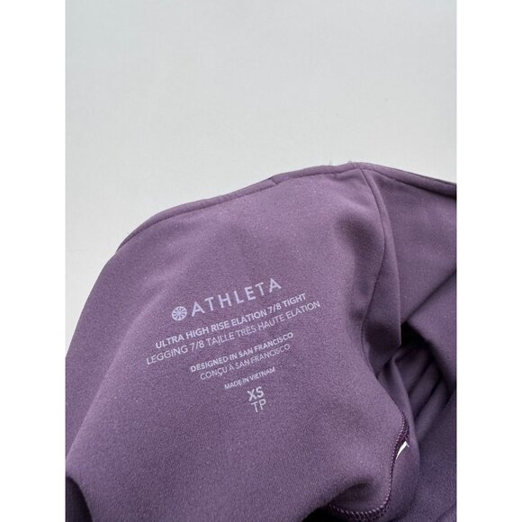 ATHLETA Ultra High Rise Elation Twilight Purple 7/8 Ankle Leggings, Size XS - Picture 12 of 13